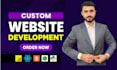 develop custom business website, full stack website development