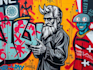 draw any graffiti mural wall art or banner