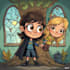 cartoon style character drawing