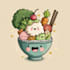 cute doodle character simple illustration