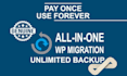 activate genuine wp all in one backup migration plugin on a wordpress website