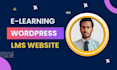 design an online school, educational website with tutor lms