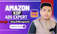 setup, manage your amazon kdp ads, ppc ads, amazon advertising VA in 48h