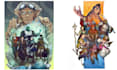 make dnd group party dnd character art, dnd party illustration