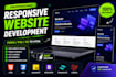 build responsive website using HTML CSS js