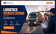 design logistics website trucking website dispatch logistics trucking website