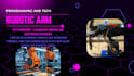 and code custom robotic arm projects using arduino or esp32