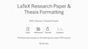 typeset and format your document in latex or overleaf