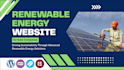 design a stunning renewable energy website for solar companies