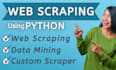 scrape website data and provide you the data in excel csv