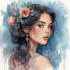 draw watercolor illustration art for you