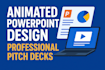 design engaging PPT presentation and animated pitch decks