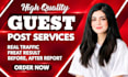 do SEO guest post backlink, high da guest post service, publish article