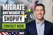 clone website migrate wix shopify to wordpress woocommerce site migration weebly