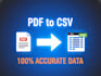 convert PDF to CSV to import into qbo