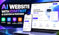 develop custom ai website, chatbot and ai web app