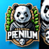 design premium panda mascot logo t shirt design