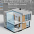 make a revit house model with rooms and walls
