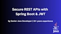 build or fix your spring boot rest API with jwt authentication