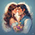 design a personalized couple portrait, perfect for gifts