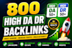 crate high da, dr, domain authority 60 plus backlinks in 5 days