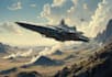create a sci fi spaceship art