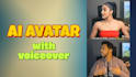 create ai talking avatar with girl voiceover