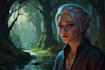 do a fantasy character art and character