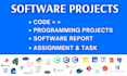 do java, c sharp, c, c plus plus, python software project coder developer