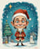 draw christmas cartoon caricature