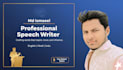 be your professional speech writer in 3 languages