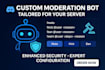 create a custom moderation bot for your discord server