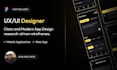 design modern and clean mobile app UI UX