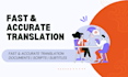 translate documents, scripts, and subtitles