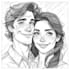 draw couple portrait illustration