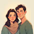 draw faceless couple illustration couples portrait
