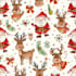 create cute christmas pattern and illustration