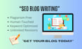 write SEO optimized ai blog posts using ai and human touch