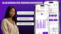 do trading UI UX design app web dashboard in figma