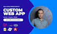 build custom web application saas, custom dashboard using laravel and angular