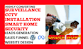 generate surveillance cctv installation smart home security leads website design