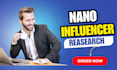 do manual nano influencer research and micro influencer research