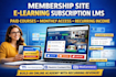 create membership site e learning subscription lms leads and build website