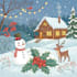 create a beautiful illustrated christmas card