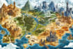 do fantasy map design map maker vector map illustration