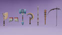 create custom low poly weapons for your roblox game