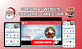 design a stunning cake website bakery website christmas store cake shopify store