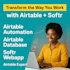build airtable automation, airtable CRM, airtable database and softr webapp