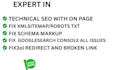 create XML sitemap, fix robots txt, sitemap, google search consle