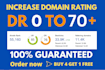 increase ahrefs domain rating dr 70 plus
